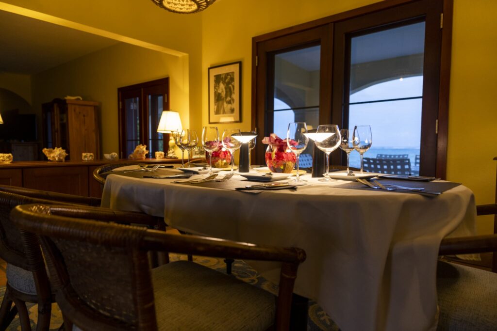 Anguilla Private Villa Table Setting